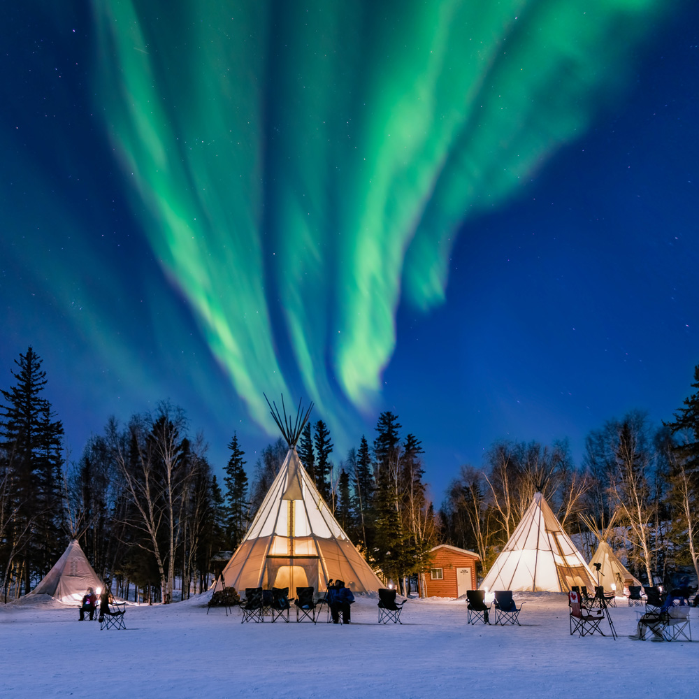 夢幻加拿大黃刀鎮極光１０日