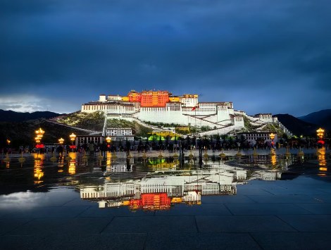 布達拉宮夜景